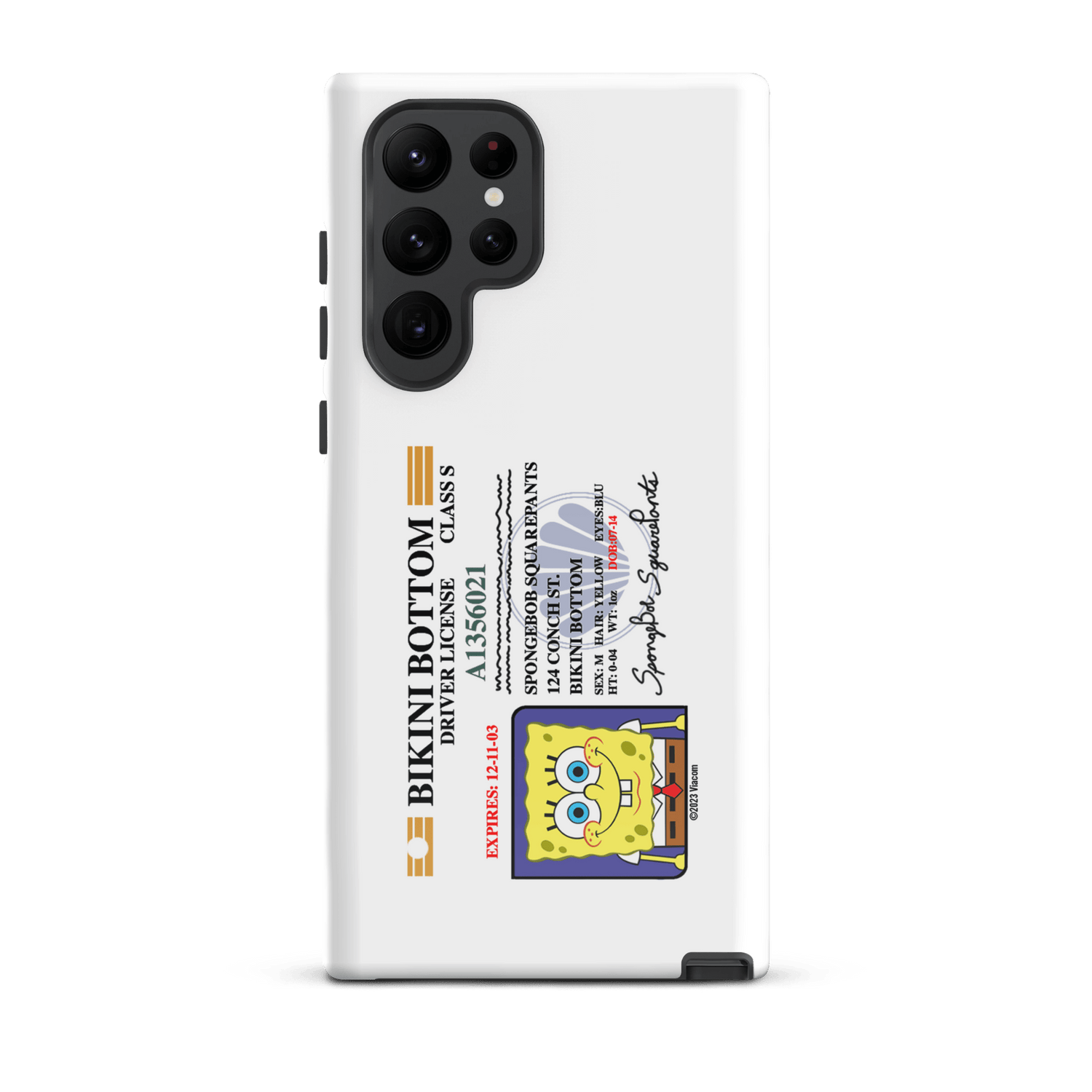 SpongeBob SquarePants SpongeBob Driver's License Tough Phone Case - Samsung - Paramount Shop