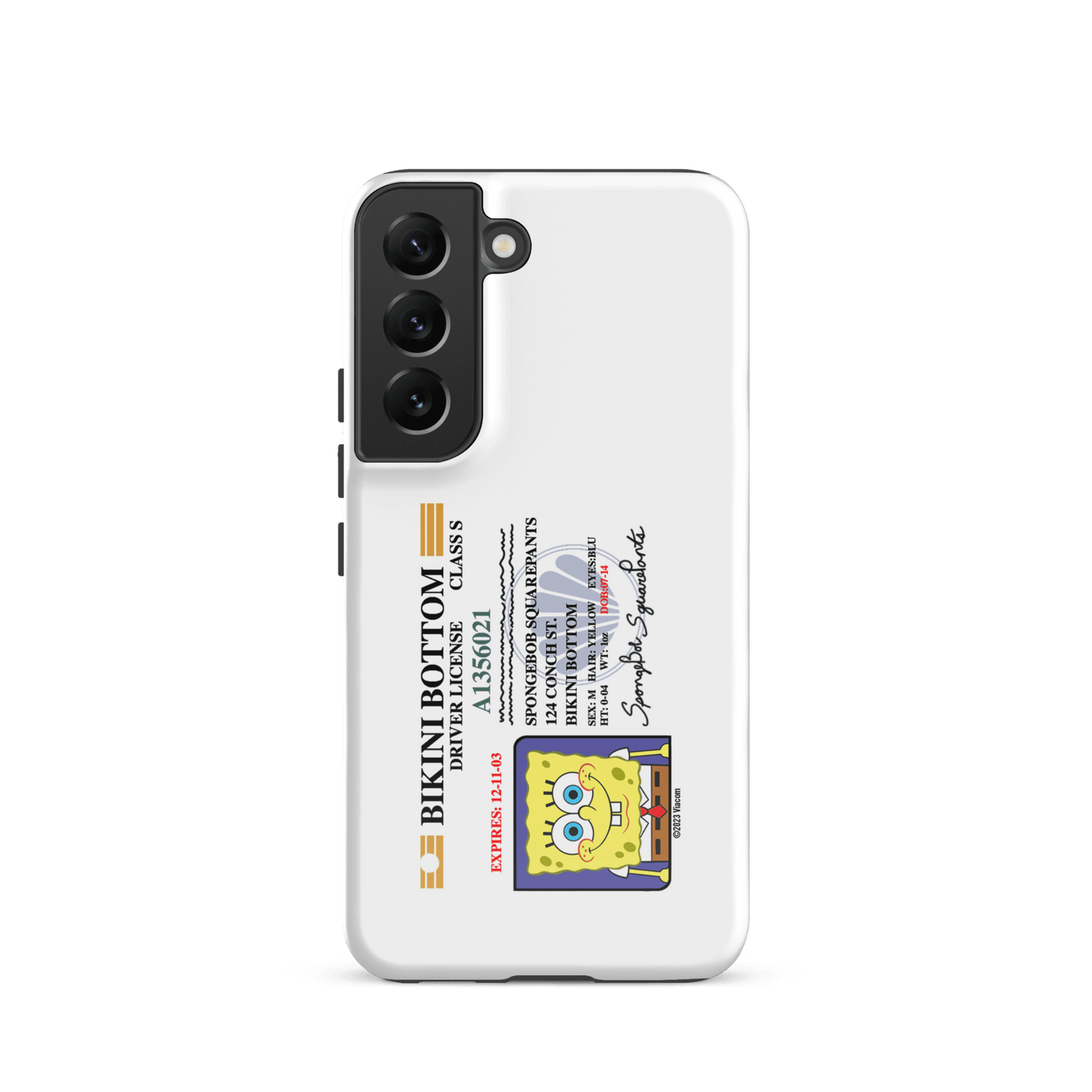 SpongeBob SquarePants SpongeBob Driver's License Tough Phone Case - Samsung - Paramount Shop
