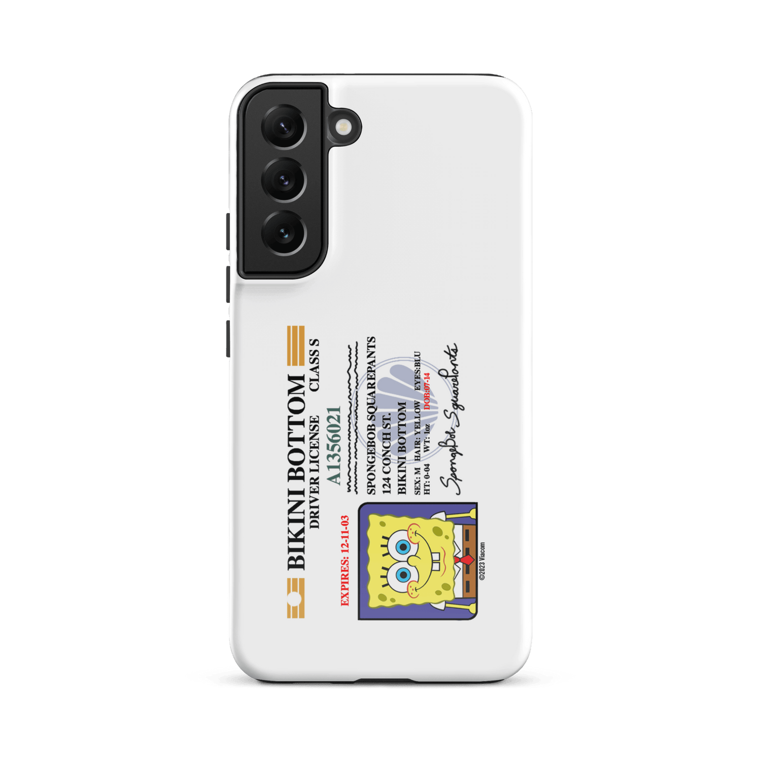 SpongeBob SquarePants SpongeBob Driver's License Tough Phone Case - Samsung - Paramount Shop