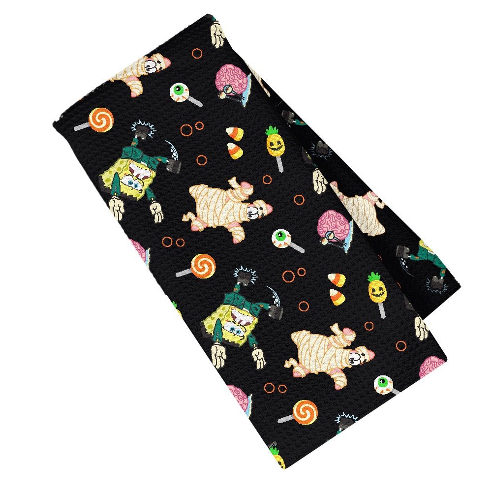 SpongeBob SquarePants Spooky Sponge Kitchen Towel - Paramount Shop
