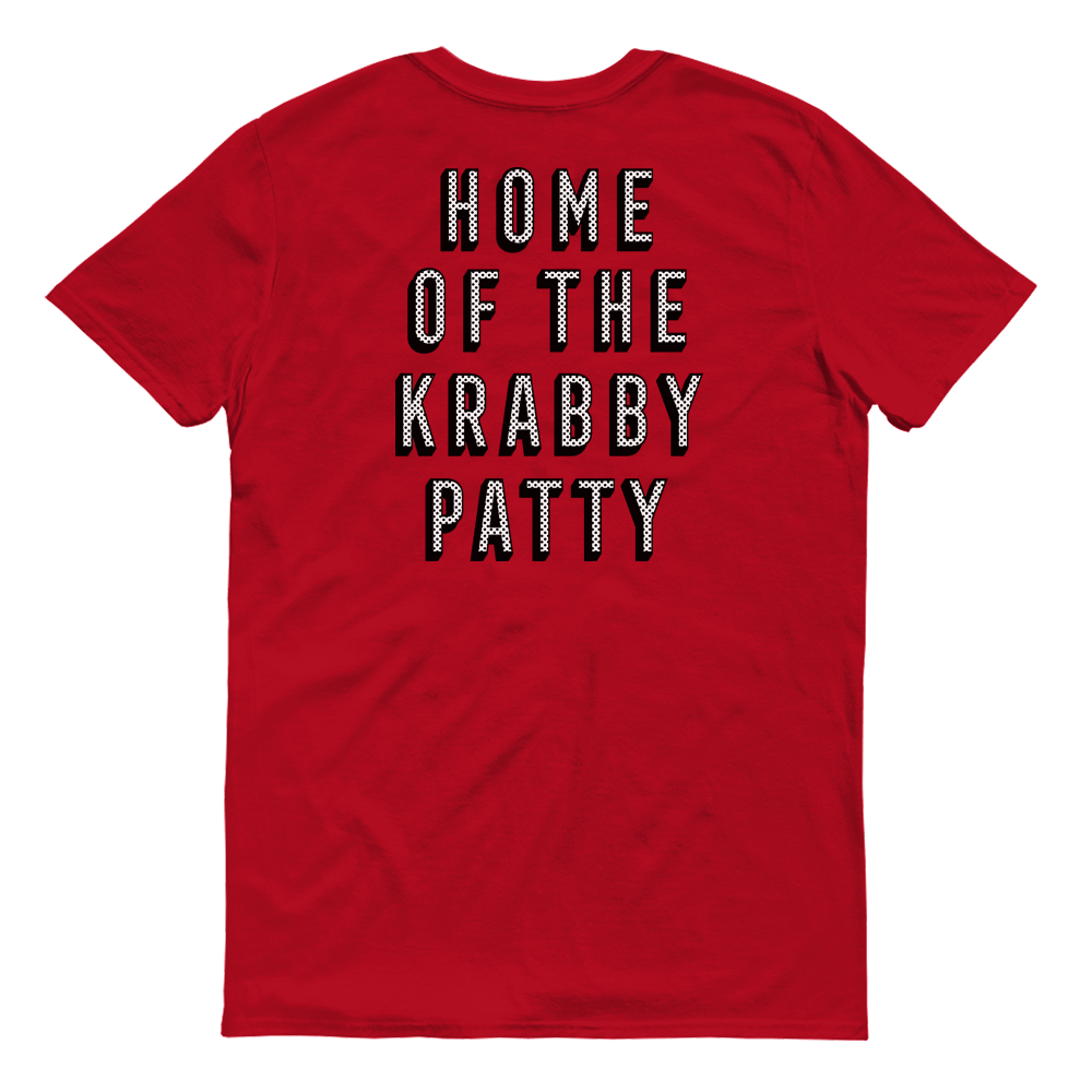 SpongeBob SquarePants The Krusty Krab Home of the Krabby Patty Adult Short Sleeve T - Shirt - Paramount Shop