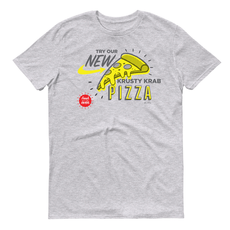 SpongeBob SquarePants The Krusty Krab New Pizza Adult Short Sleeve T - Shirt - Paramount Shop