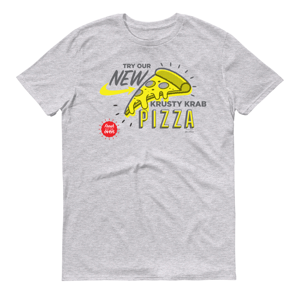 SpongeBob SquarePants The Krusty Krab New Pizza Adult Short Sleeve T - Shirt - Paramount Shop