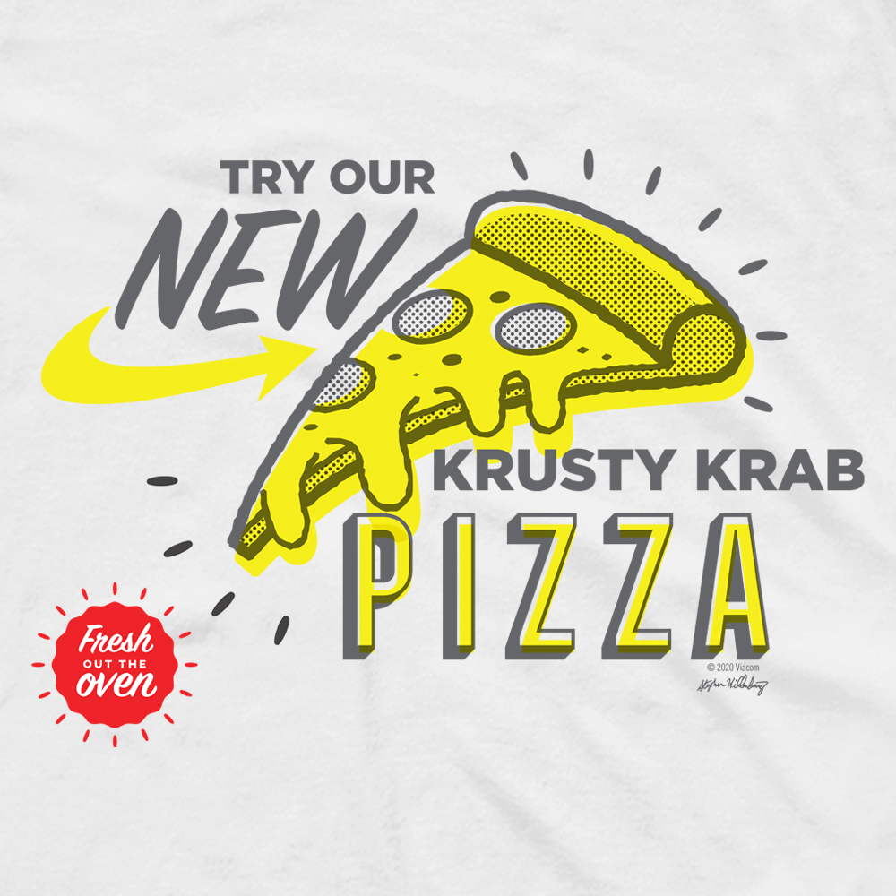 SpongeBob SquarePants The Krusty Krab New Pizza Adult Short Sleeve T - Shirt - Paramount Shop