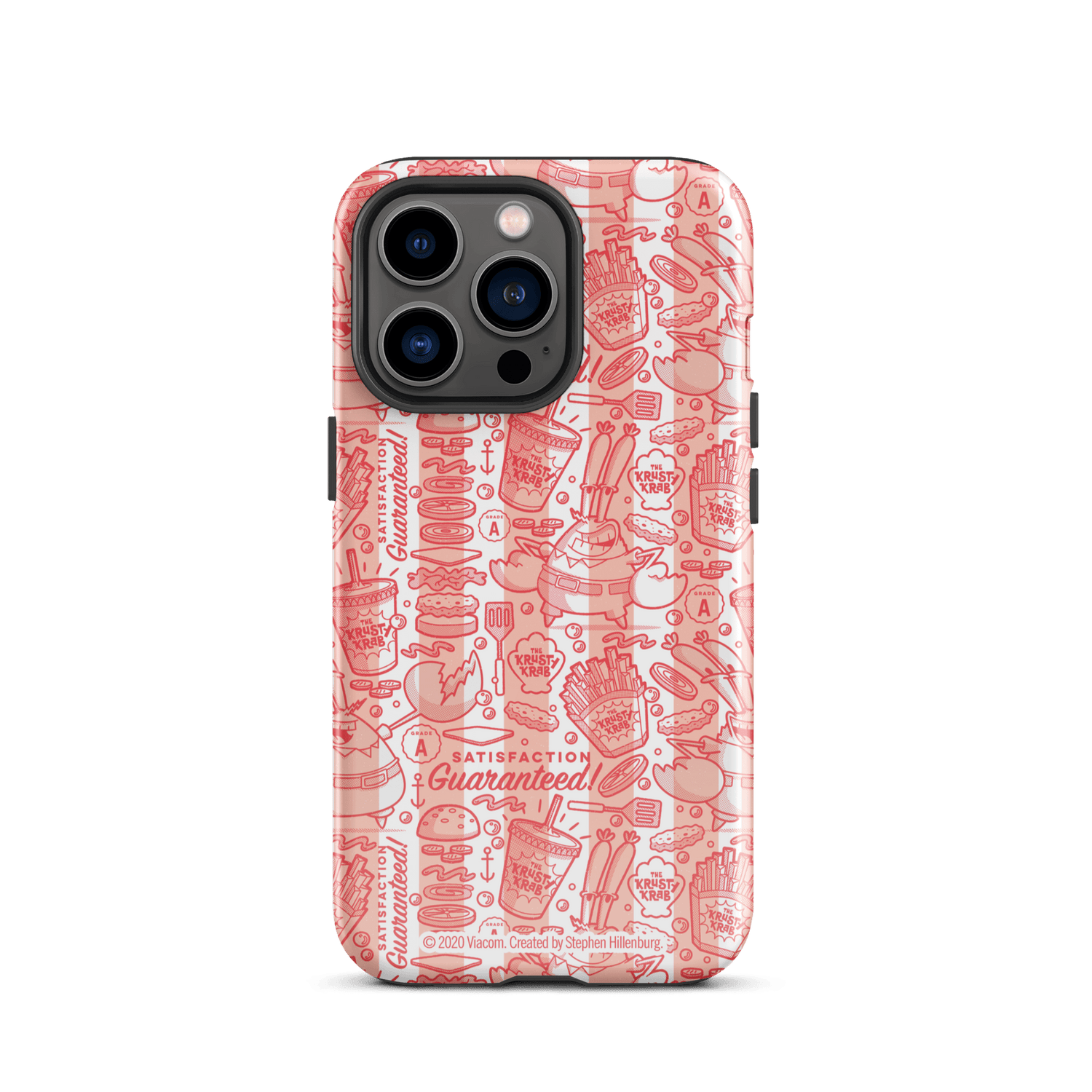 SpongeBob SquarePants The Krusty Krab Satisfaction Guaranteed Tough Phone Case - iPhone - Paramount Shop