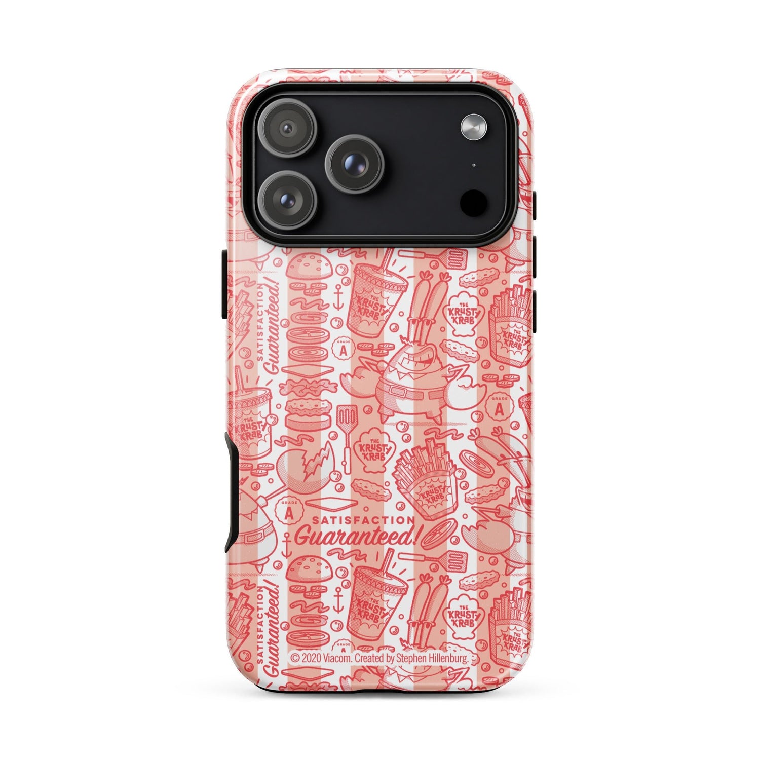 SpongeBob SquarePants The Krusty Krab Satisfaction Guaranteed Tough Phone Case - iPhone - Paramount Shop