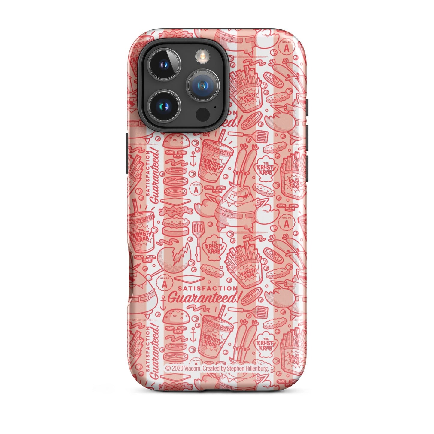 SpongeBob SquarePants The Krusty Krab Satisfaction Guaranteed Tough Phone Case - iPhone - Paramount Shop