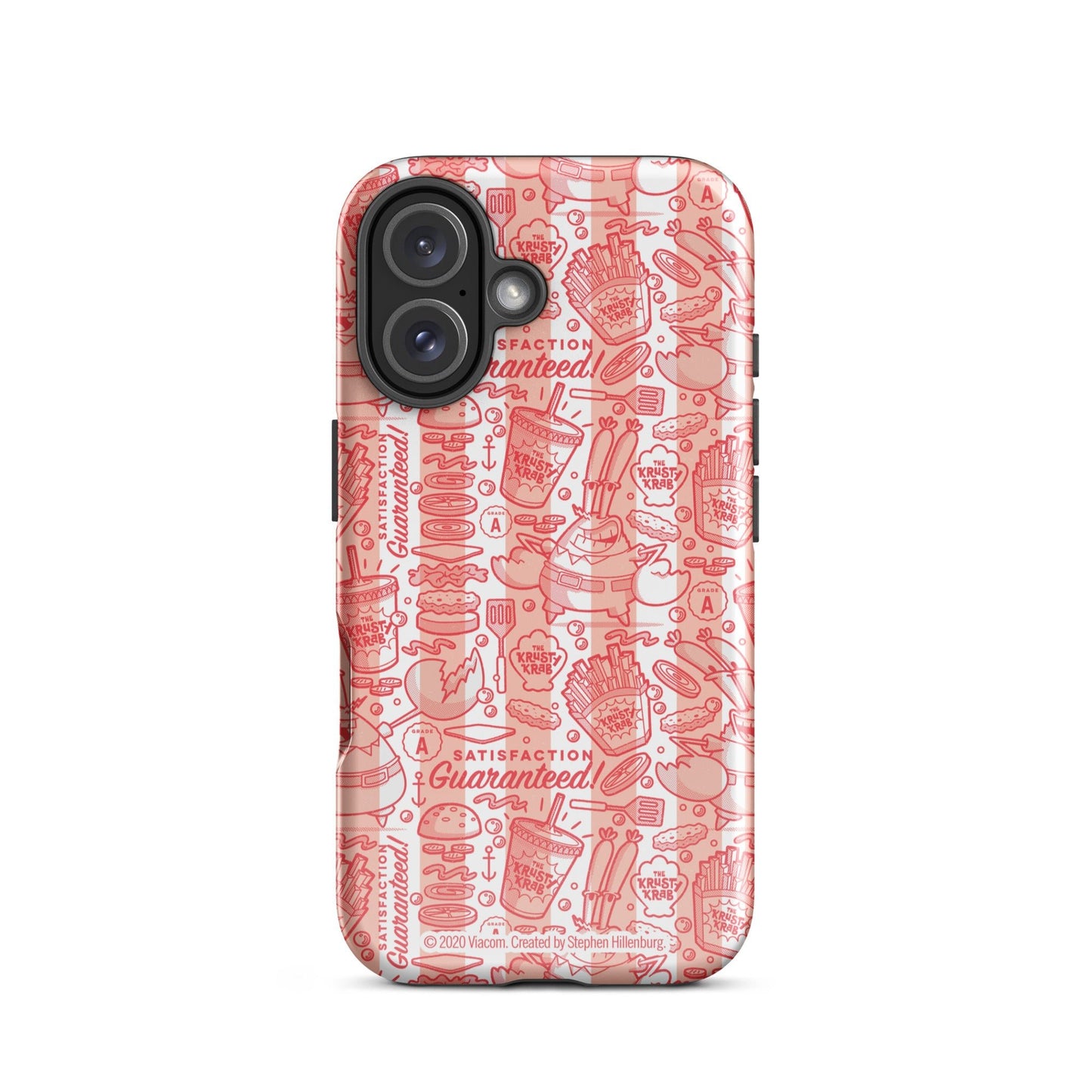 SpongeBob SquarePants The Krusty Krab Satisfaction Guaranteed Tough Phone Case - iPhone - Paramount Shop