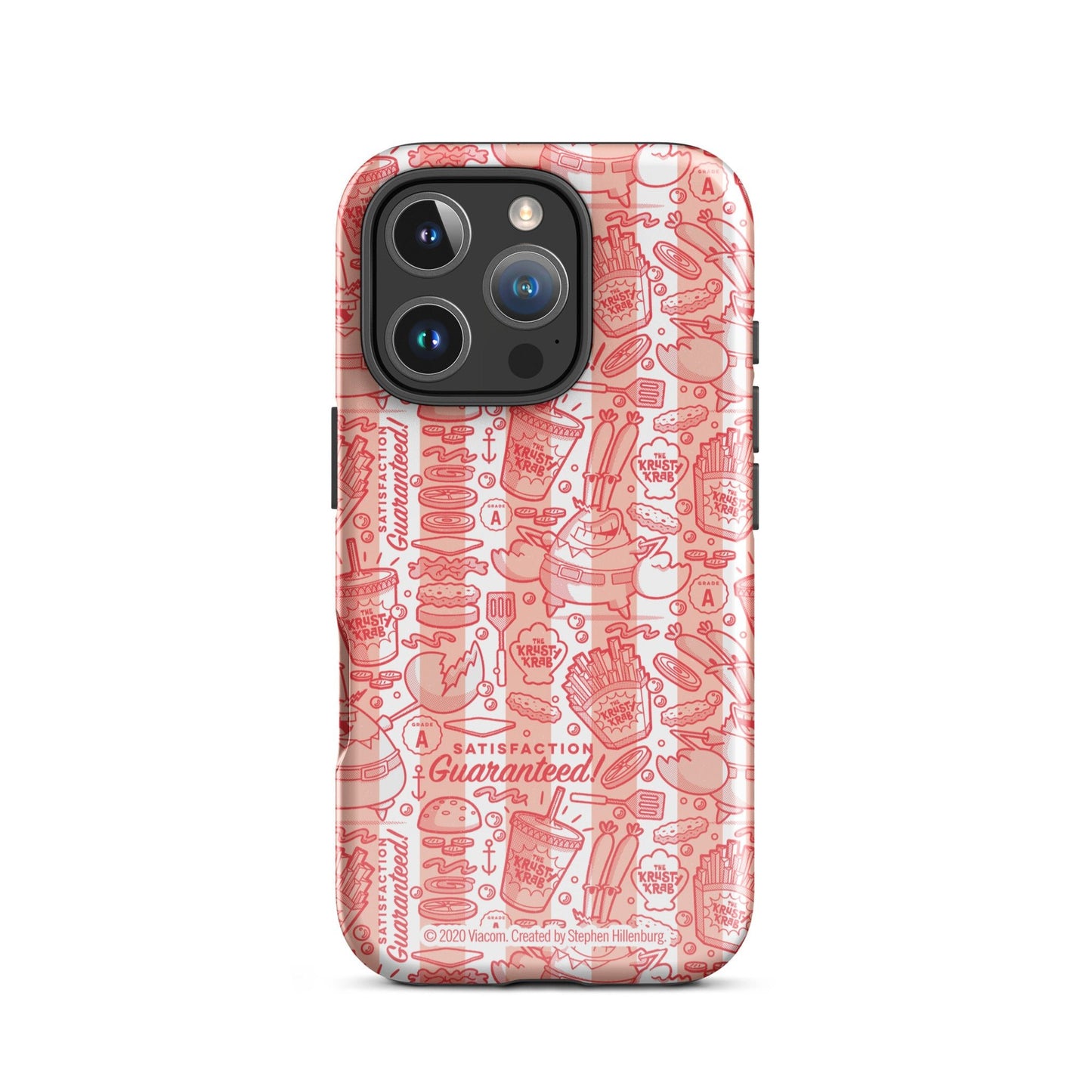 SpongeBob SquarePants The Krusty Krab Satisfaction Guaranteed Tough Phone Case - iPhone - Paramount Shop