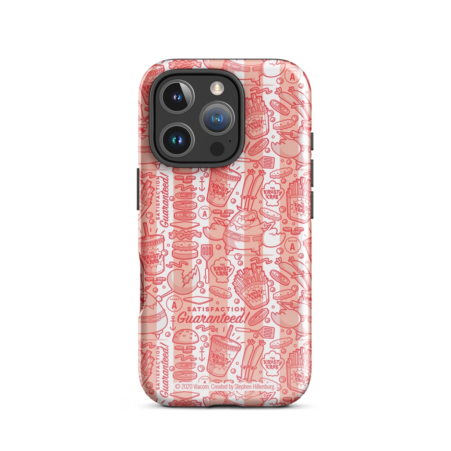 SpongeBob SquarePants The Krusty Krab Satisfaction Guaranteed Tough Phone Case - iPhone - Paramount Shop