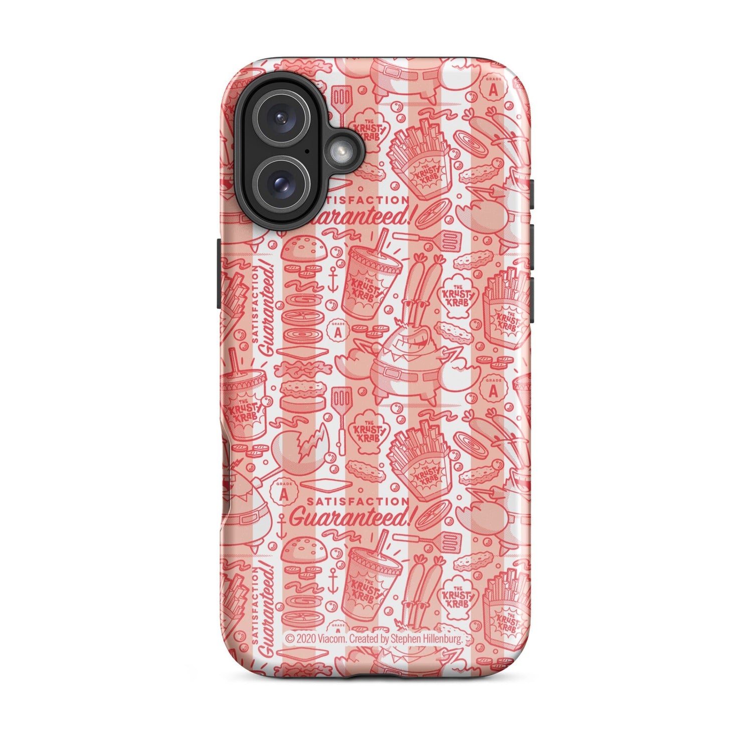 SpongeBob SquarePants The Krusty Krab Satisfaction Guaranteed Tough Phone Case - iPhone - Paramount Shop