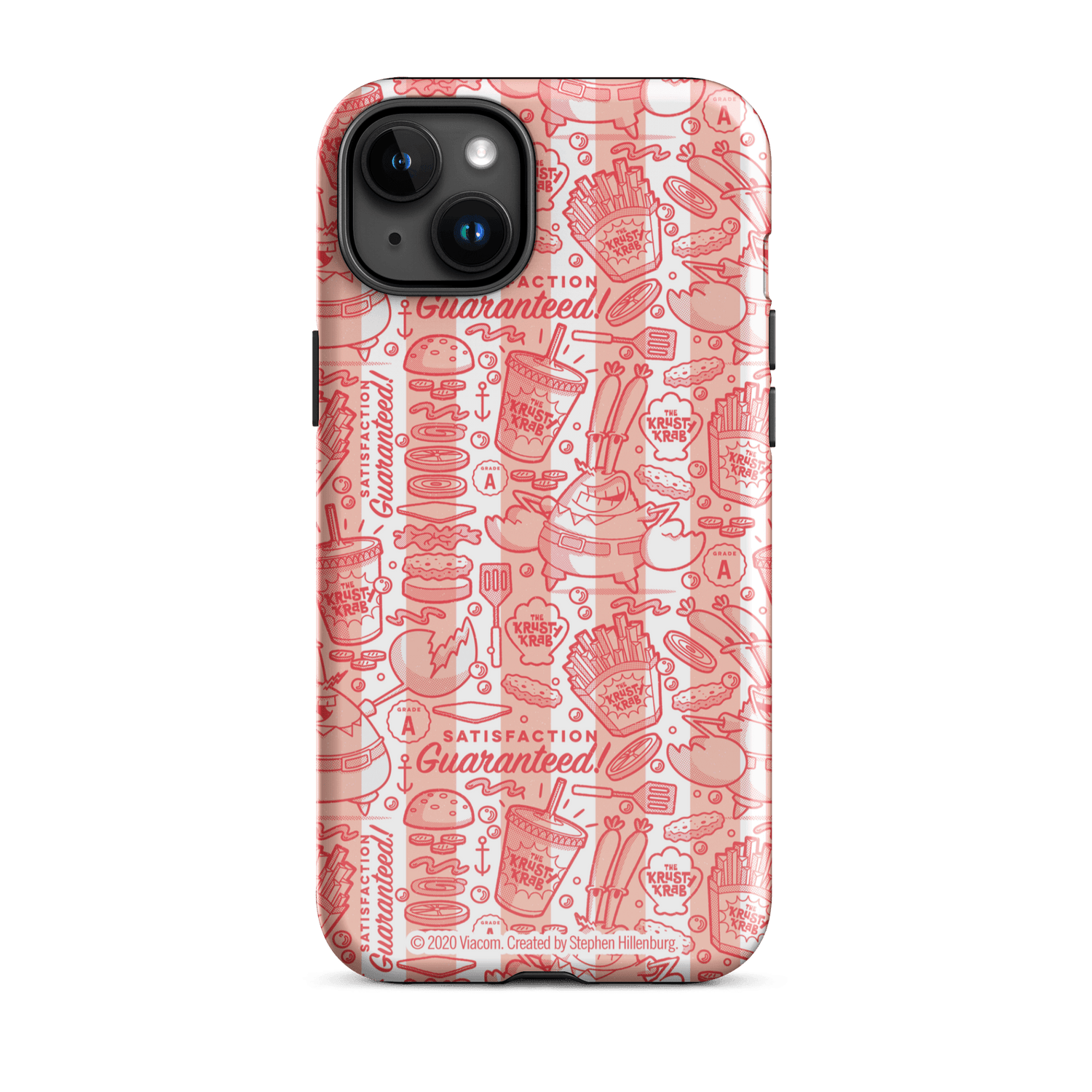 SpongeBob SquarePants The Krusty Krab Satisfaction Guaranteed Tough Phone Case - iPhone - Paramount Shop