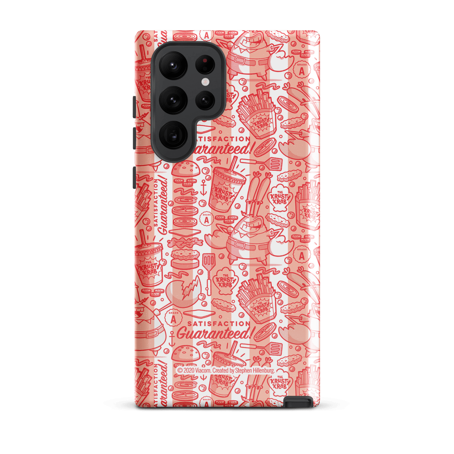 SpongeBob SquarePants The Krusty Krab Satisfaction Guaranteed Tough Phone Case - Samsung - Paramount Shop