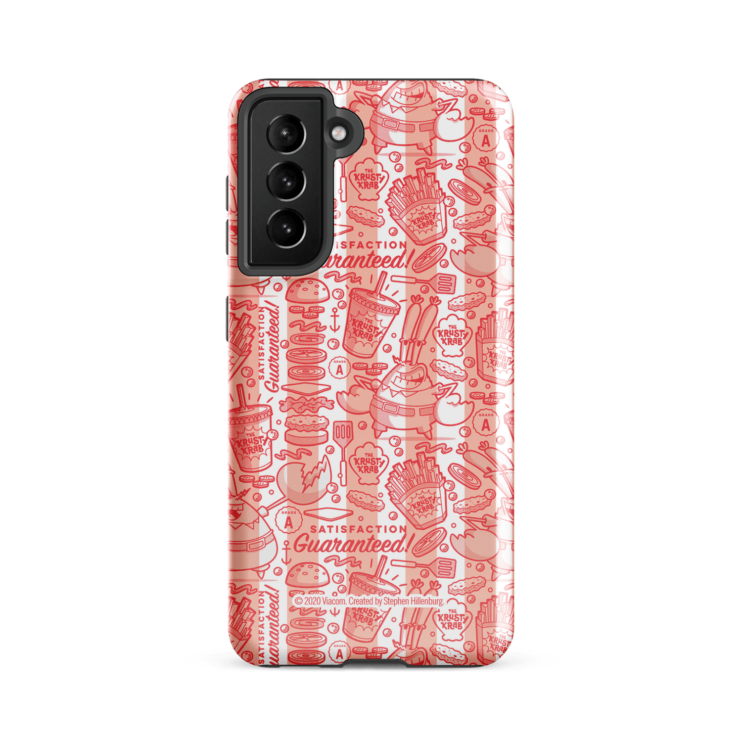 SpongeBob SquarePants The Krusty Krab Satisfaction Guaranteed Tough Phone Case - Samsung - Paramount Shop