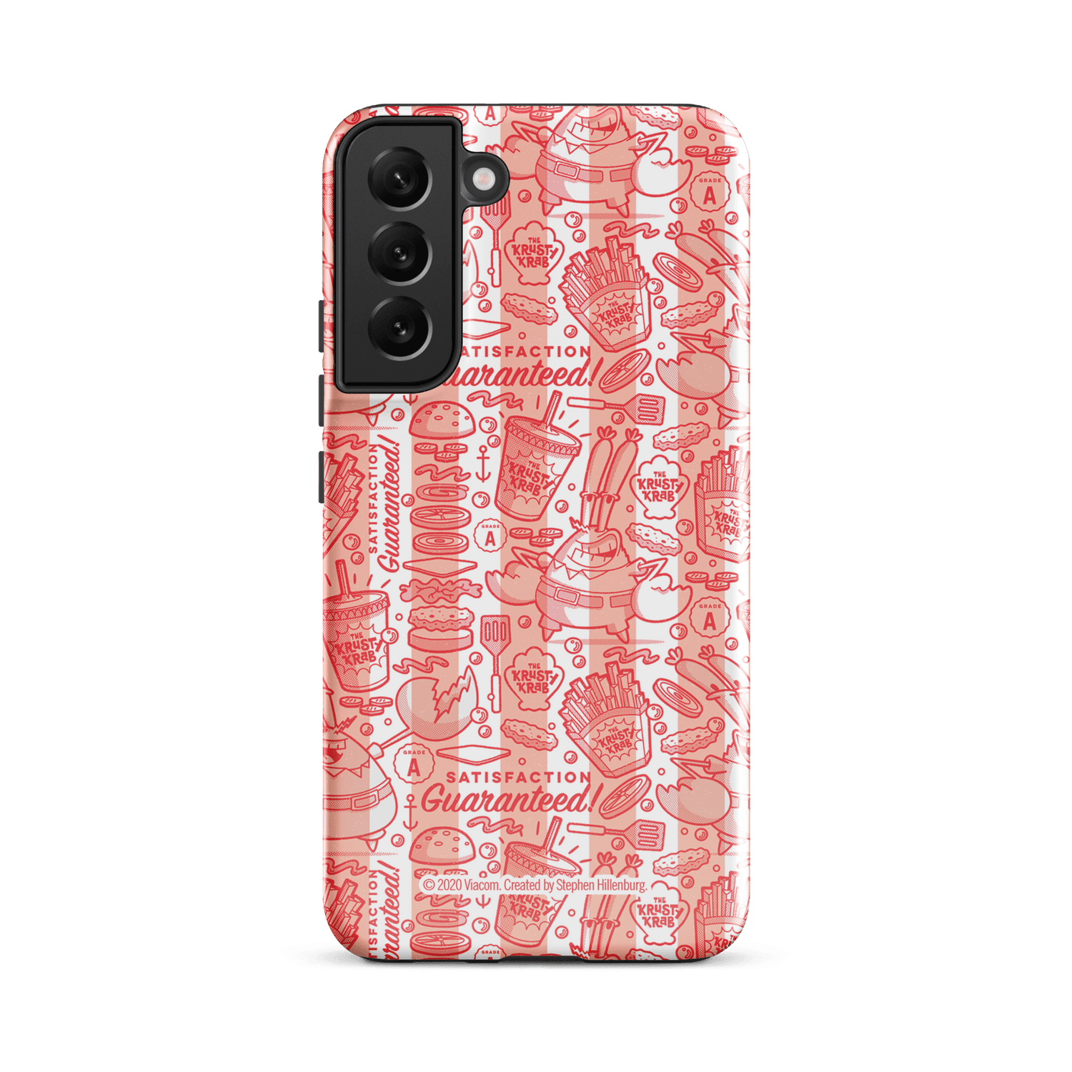 SpongeBob SquarePants The Krusty Krab Satisfaction Guaranteed Tough Phone Case - Samsung - Paramount Shop