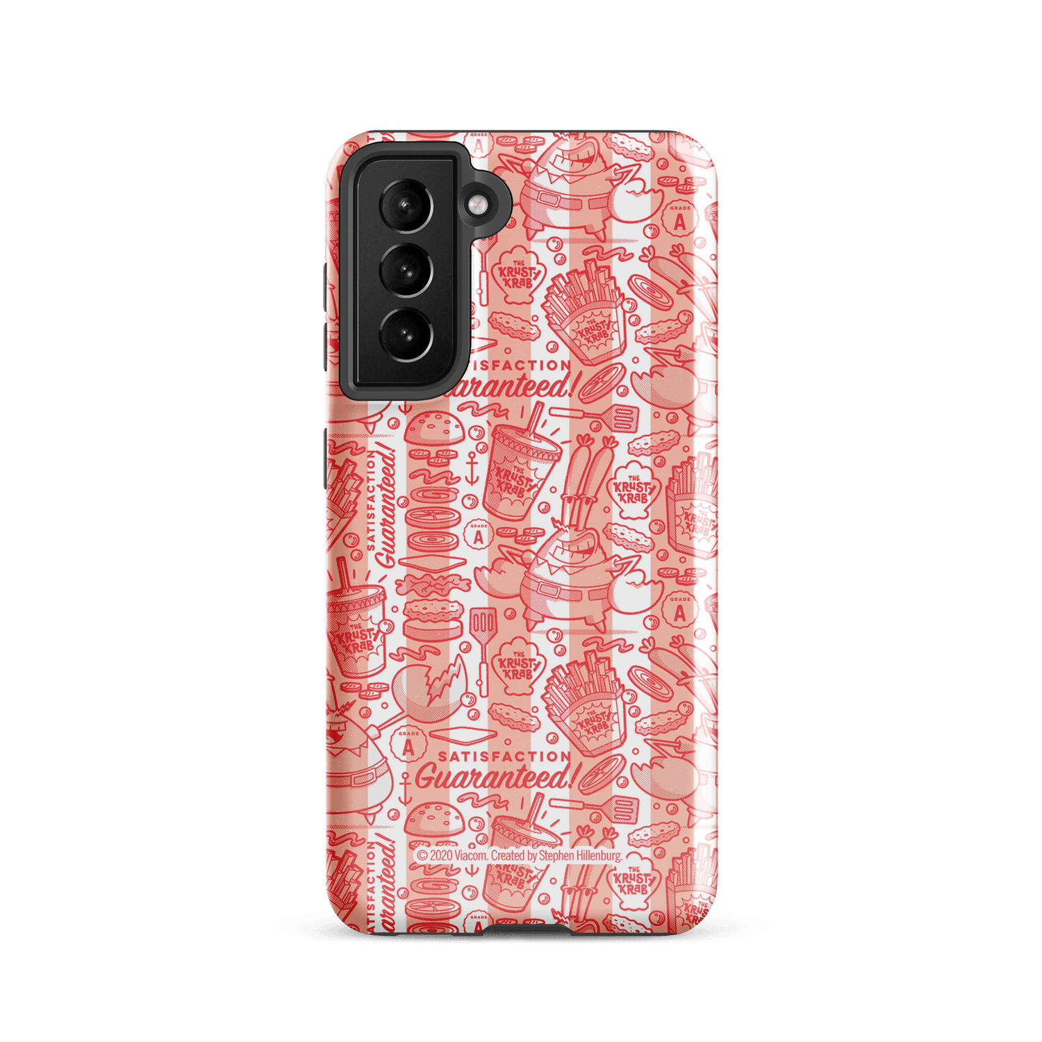 SpongeBob SquarePants The Krusty Krab Satisfaction Guaranteed Tough Phone Case - Samsung - Paramount Shop