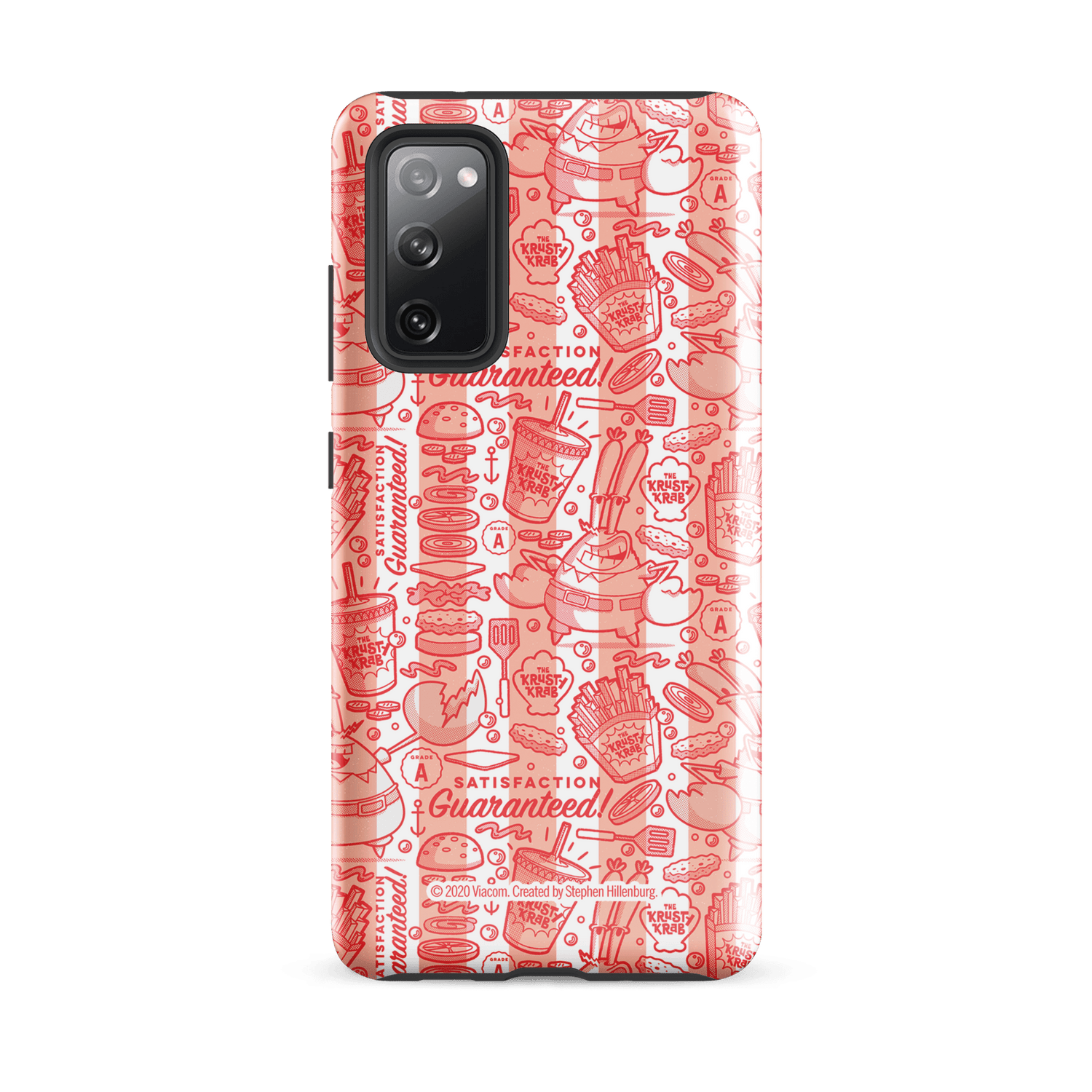 SpongeBob SquarePants The Krusty Krab Satisfaction Guaranteed Tough Phone Case - Samsung - Paramount Shop
