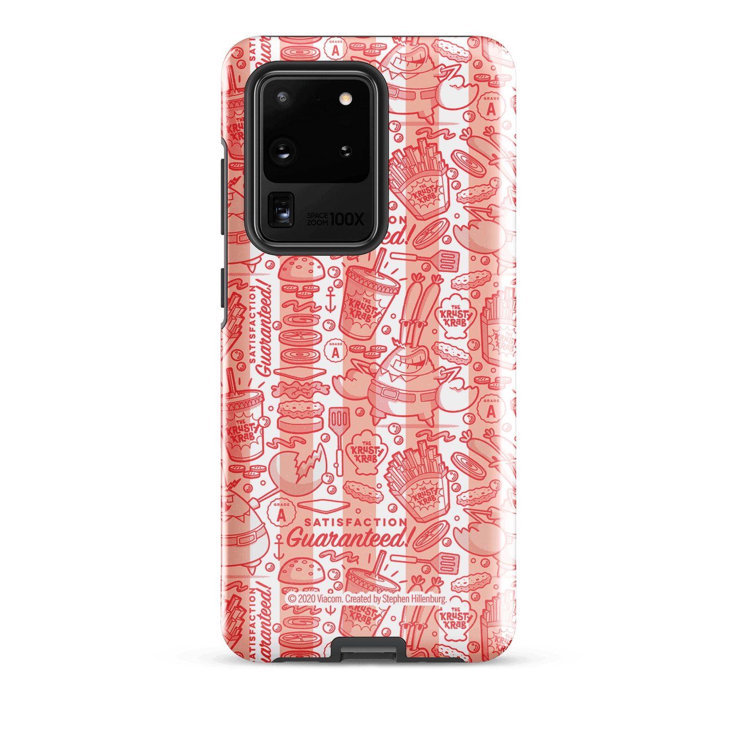 SpongeBob SquarePants The Krusty Krab Satisfaction Guaranteed Tough Phone Case - Samsung - Paramount Shop