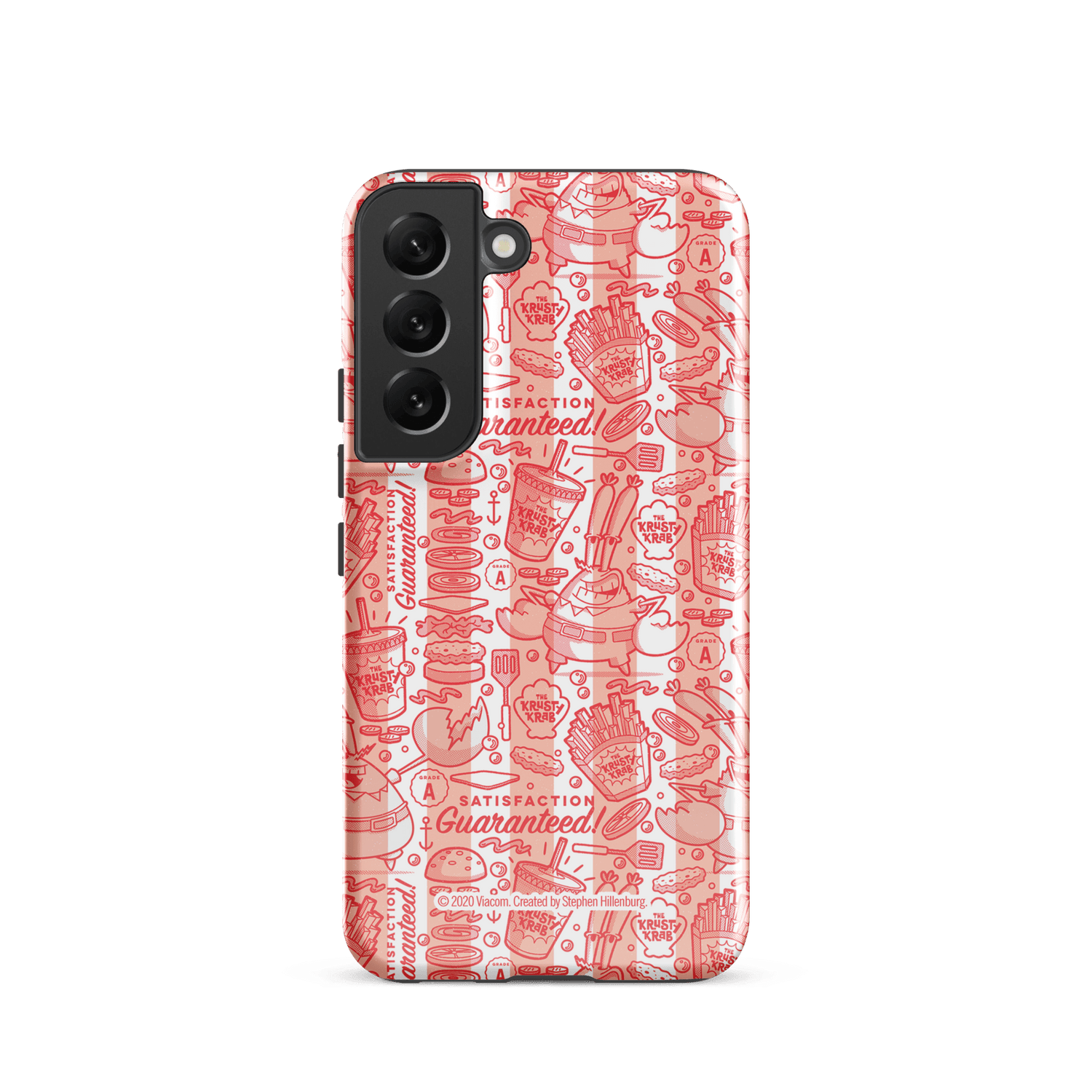 SpongeBob SquarePants The Krusty Krab Satisfaction Guaranteed Tough Phone Case - Samsung - Paramount Shop