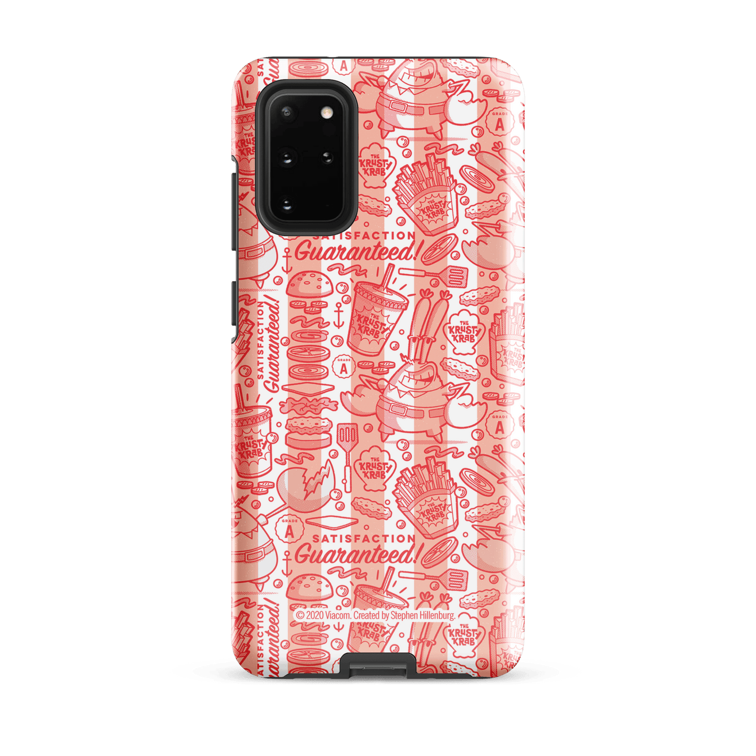 SpongeBob SquarePants The Krusty Krab Satisfaction Guaranteed Tough Phone Case - Samsung - Paramount Shop