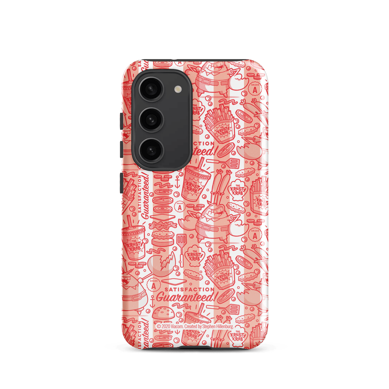 SpongeBob SquarePants The Krusty Krab Satisfaction Guaranteed Tough Phone Case - Samsung - Paramount Shop
