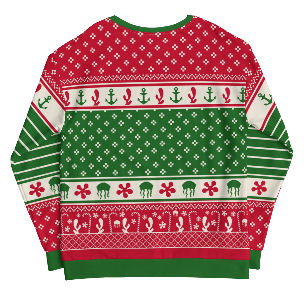 SpongeBob SquarePants Ugly Christmas Unisex Crew Neck Sweatshirt - Paramount Shop