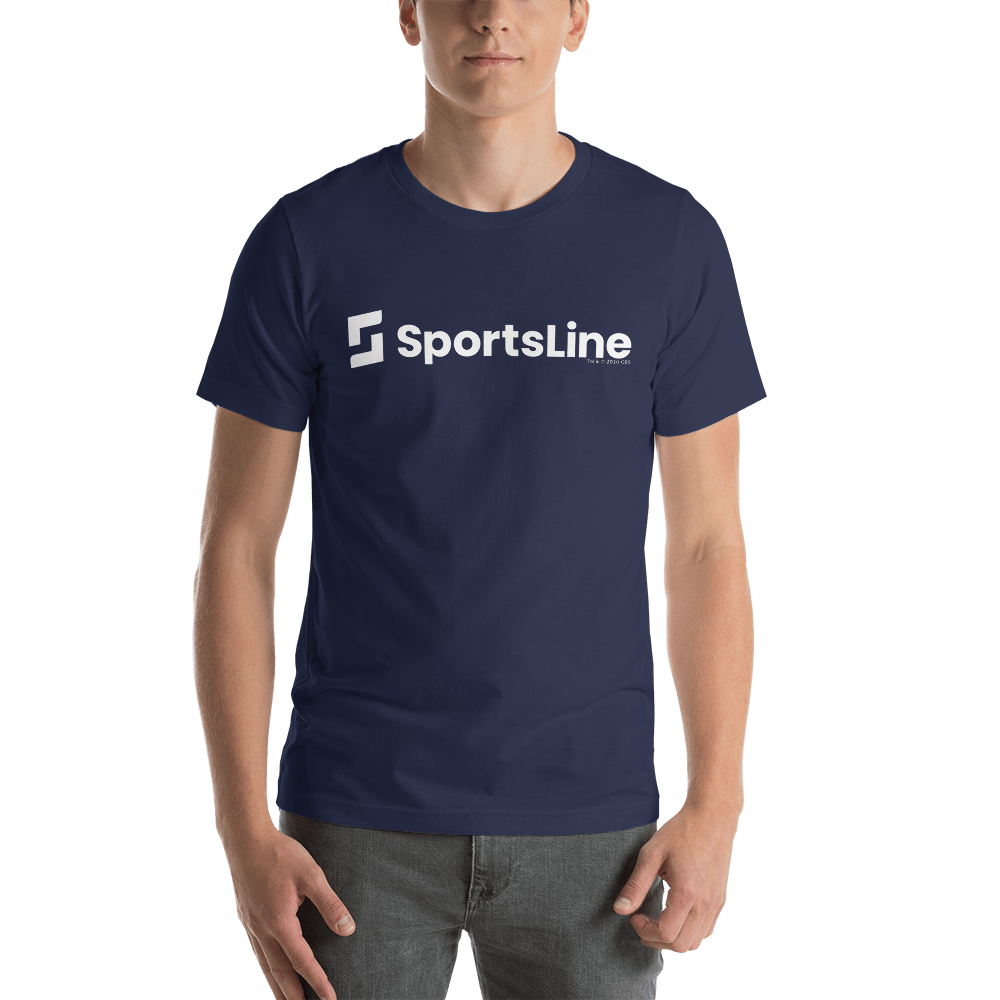 Sportsline Logo White Adult Short Sleeve T - Shirt - Paramount Shop