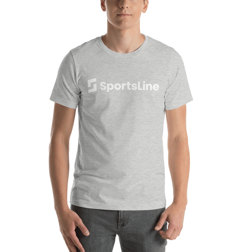 Sportsline Logo White Adult Short Sleeve T - Shirt - Paramount Shop