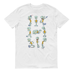 Camiseta de manga corta Squidward Feelin' Moody - Blanco / Sm