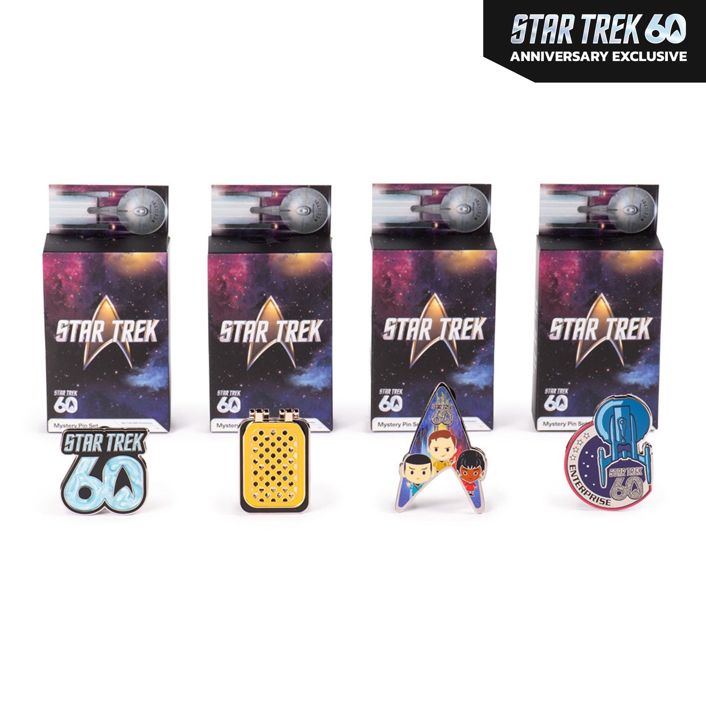 Star Trek 60th Anniversary Limited Edition Mystery Pin Set - Paramount Shop