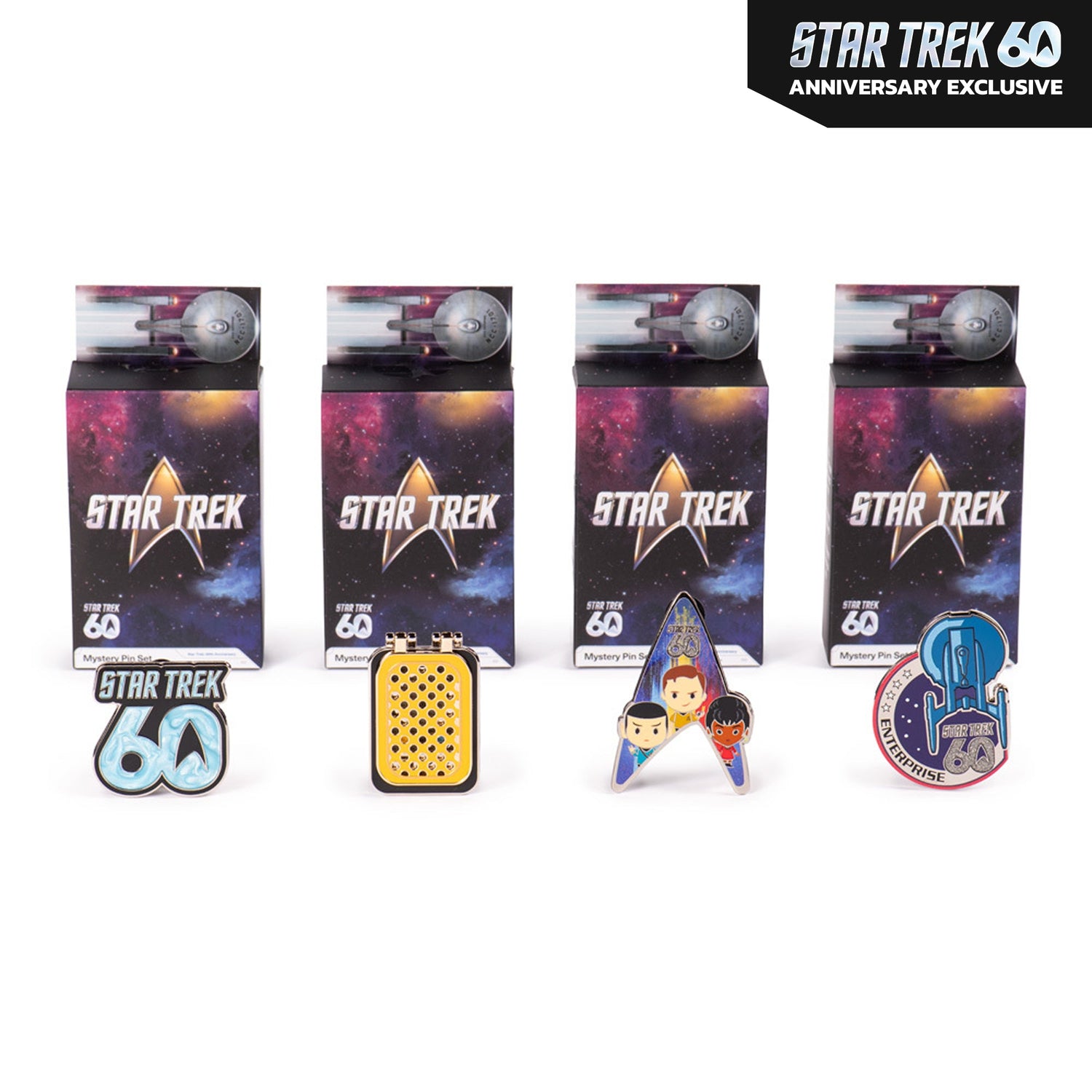 Star Trek 60th Anniversary Limited Edition Mystery Pin Set - Paramount Shop