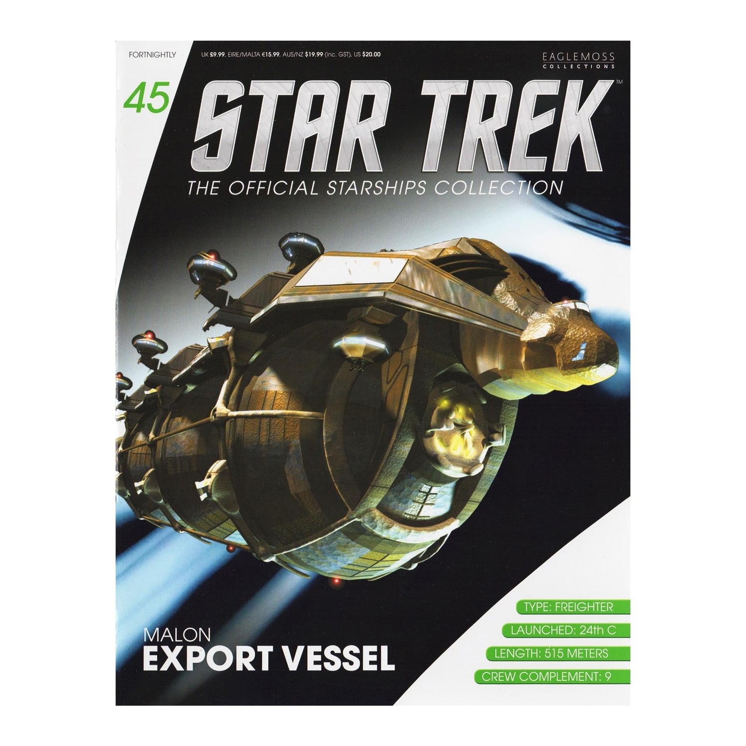 Star Trek Book Eaglemoss Starships Malon Freighter Magazine - Paramount Shop