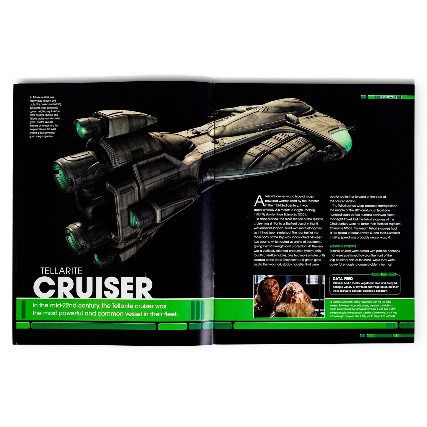 Star Trek Book Tellarite Cruiser Magazine - Paramount Shop