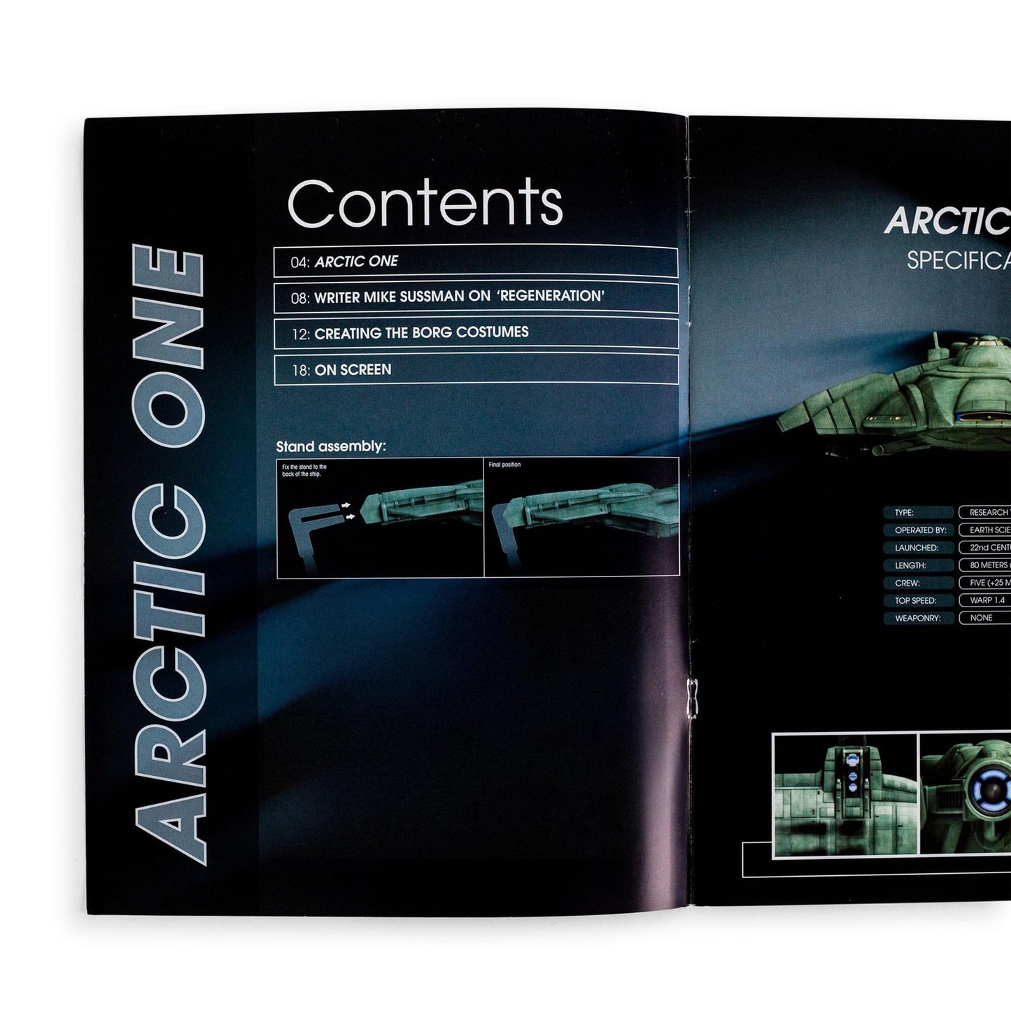 Star Trek Book United Earth Arctic One Moon Transport Magazine - Paramount Shop