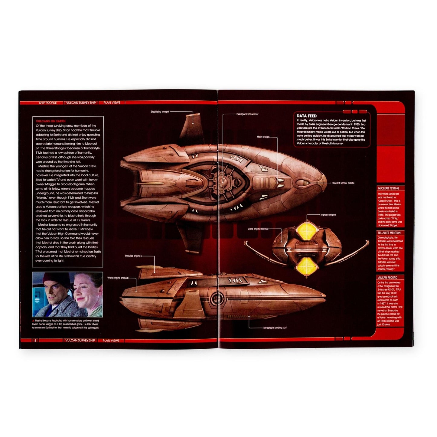 Star Trek Book Vulcan Survey Ship Magazine - Paramount Shop
