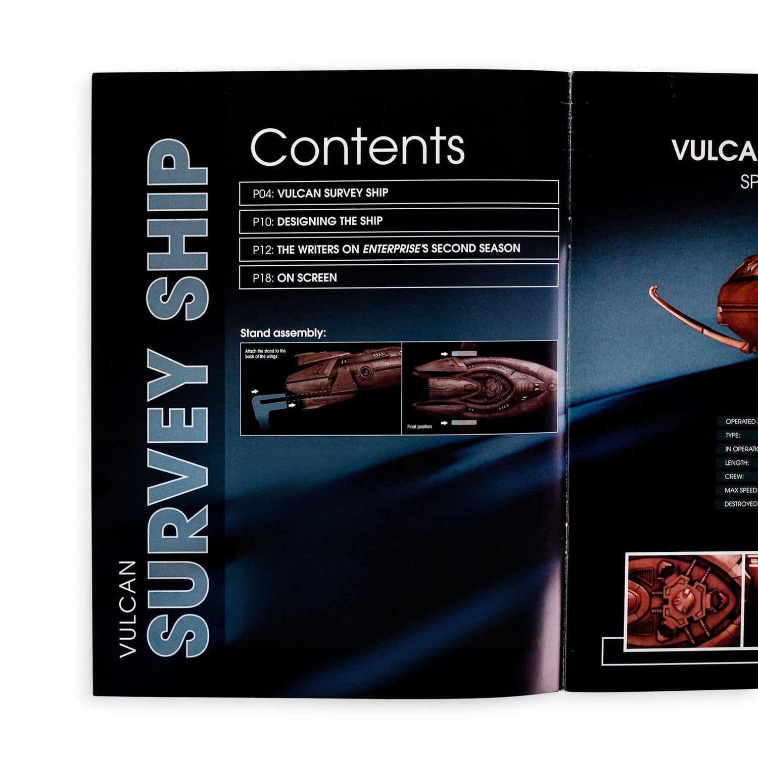 Star Trek Book Vulcan Survey Ship Magazine - Paramount Shop