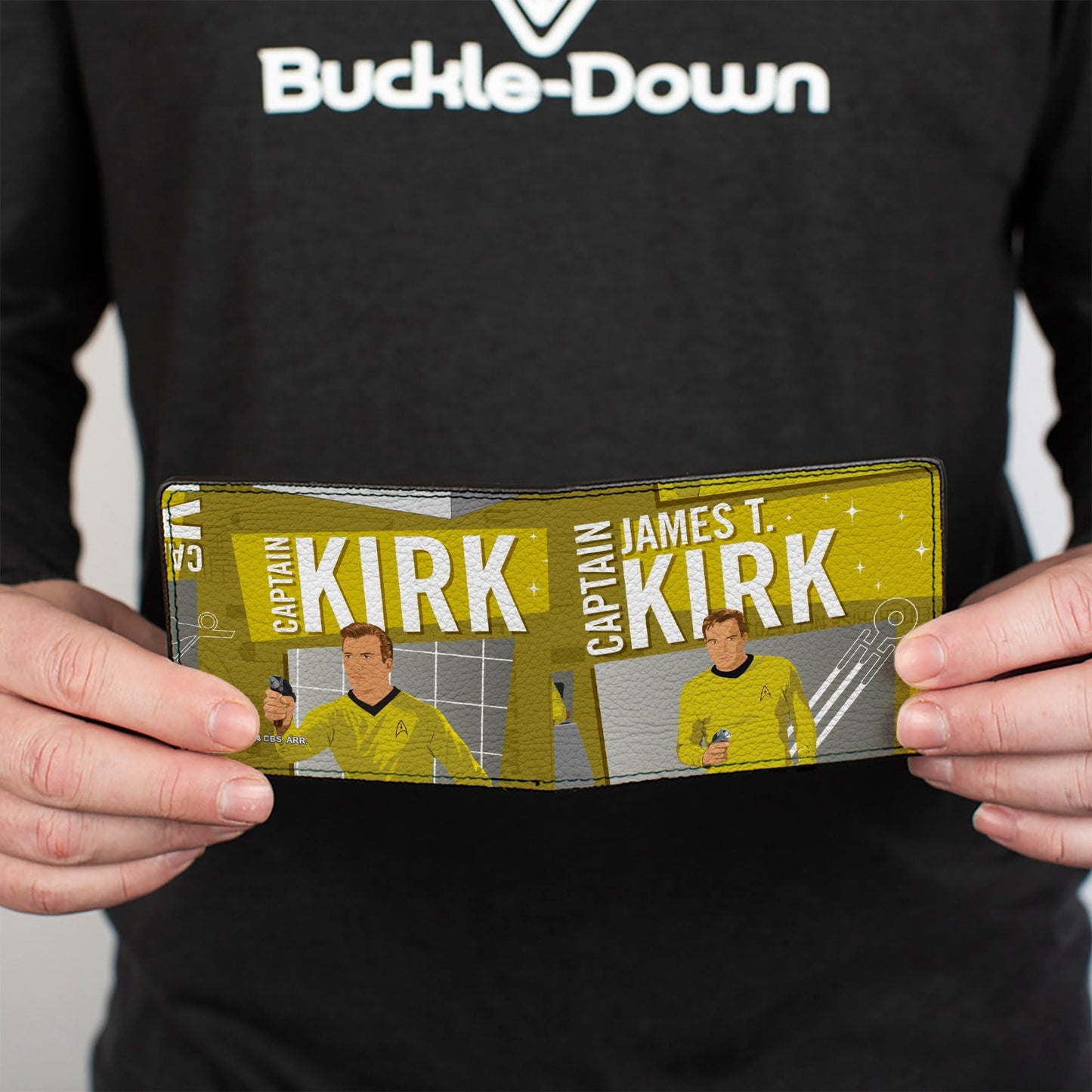 Star Trek Captain James T. Kirk Collage Bi - Fold Wallet - Paramount Shop