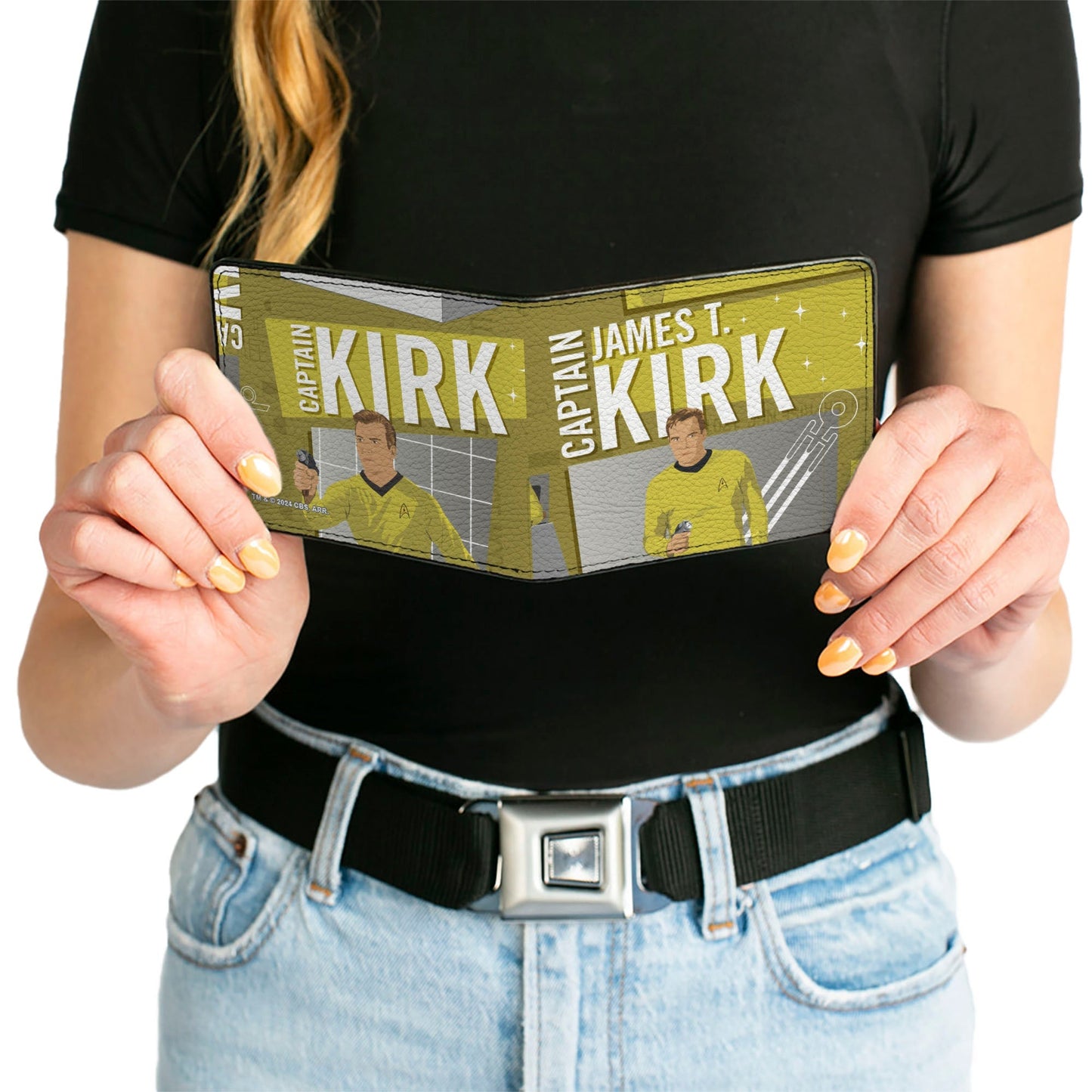 Star Trek Captain James T. Kirk Collage Bi - Fold Wallet - Paramount Shop