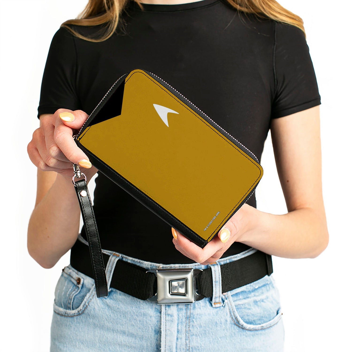 Star Trek Captain Kirk Yellow Uniform Classic Zip Around Wallet - Paramount Shop