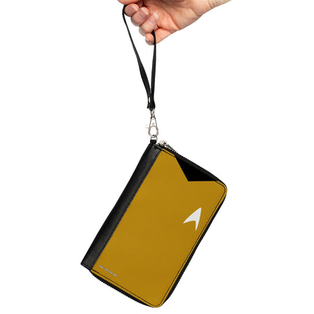 Star Trek Captain Kirk Yellow Uniform Classic Zip Around Wallet - Paramount Shop