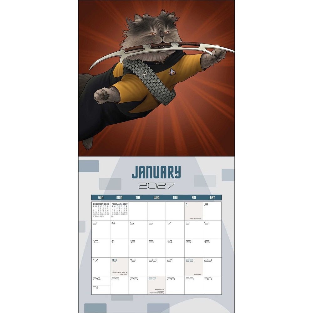 Star Trek: Cats 2027 Wall Calendar - Paramount Shop
