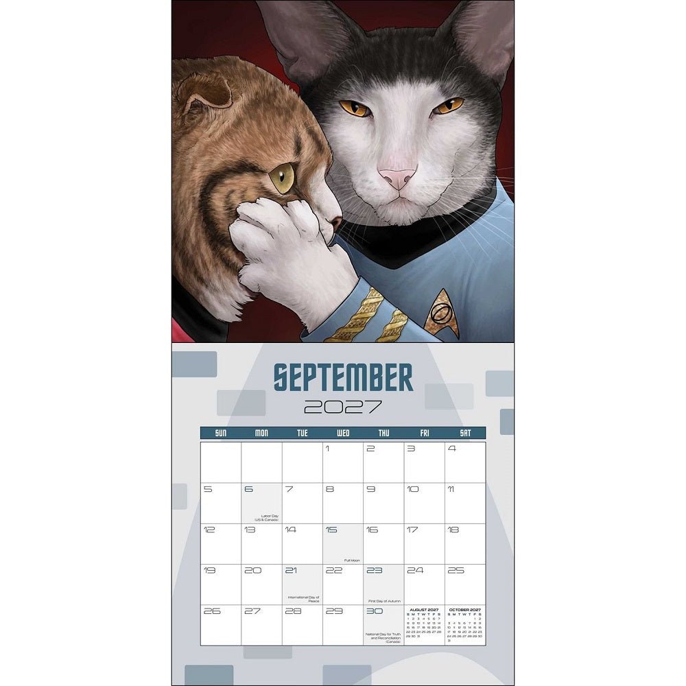 Star Trek: Cats 2027 Wall Calendar - Paramount Shop