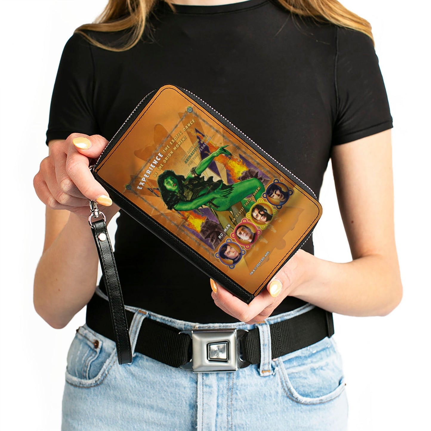 Star Trek Classic Orion Character Pose Women's Zip Around Wallet - Paramount Shop