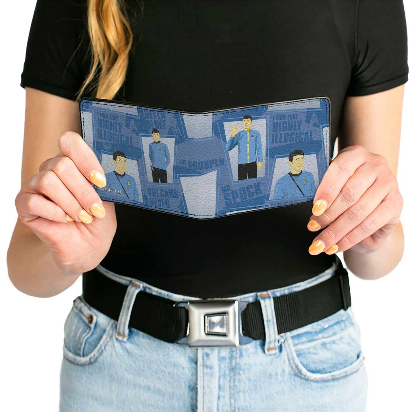 Star Trek Classic Poses and Quotes Collage Bi - Fold Wallet - Paramount Shop