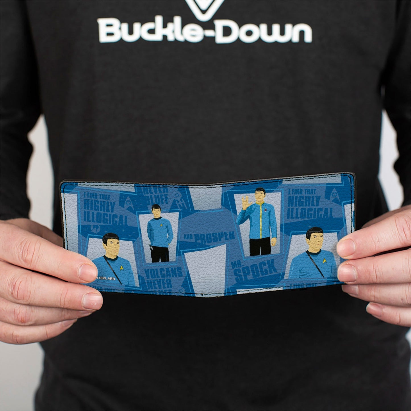 Star Trek Classic Poses and Quotes Collage Bi - Fold Wallet - Paramount Shop