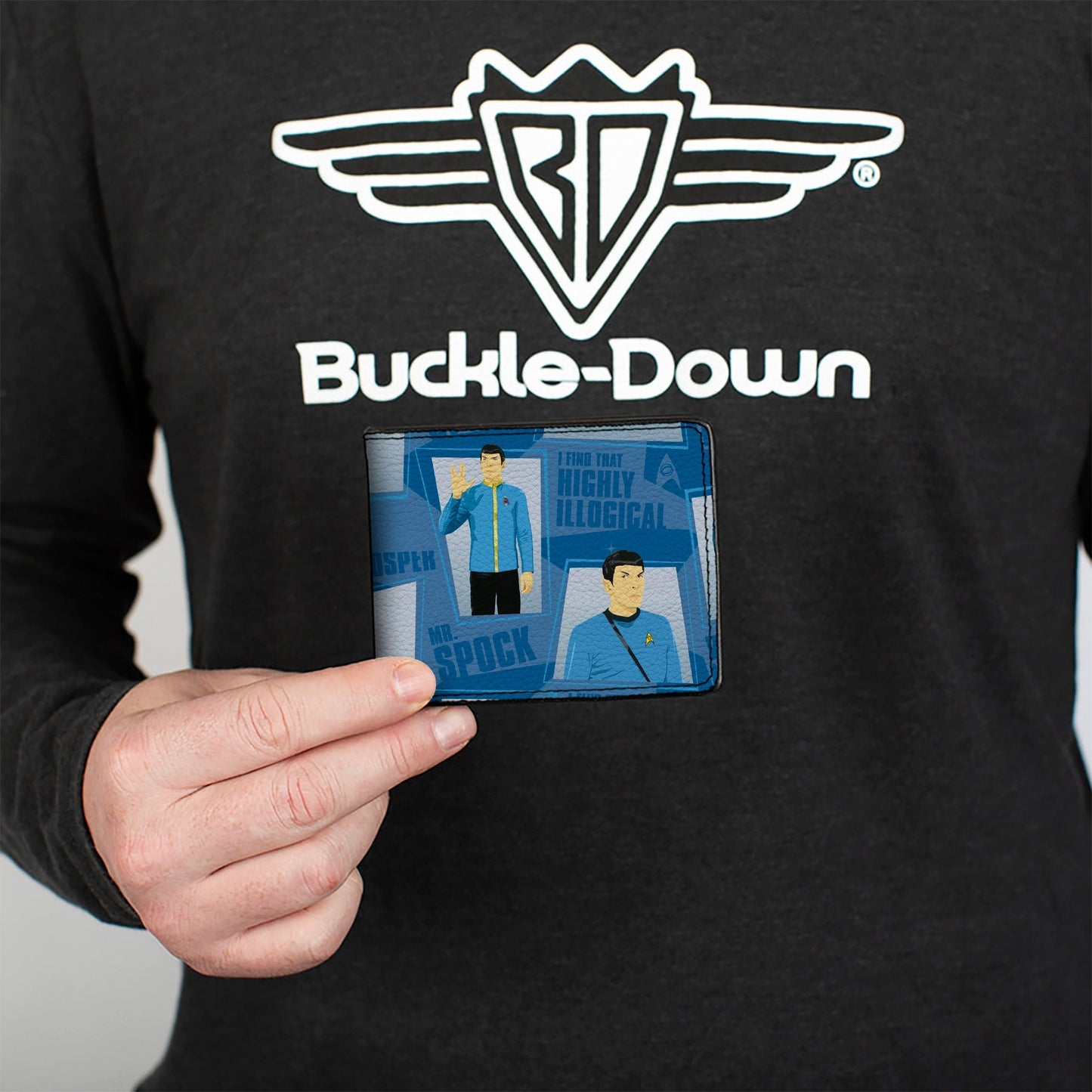 Star Trek Classic Poses and Quotes Collage Bi - Fold Wallet - Paramount Shop