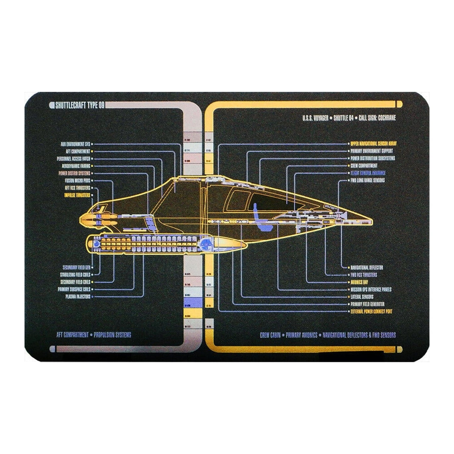 Star Trek Collectible Shuttlecraft Cochrane (NCC-7465) - Paramount Shop