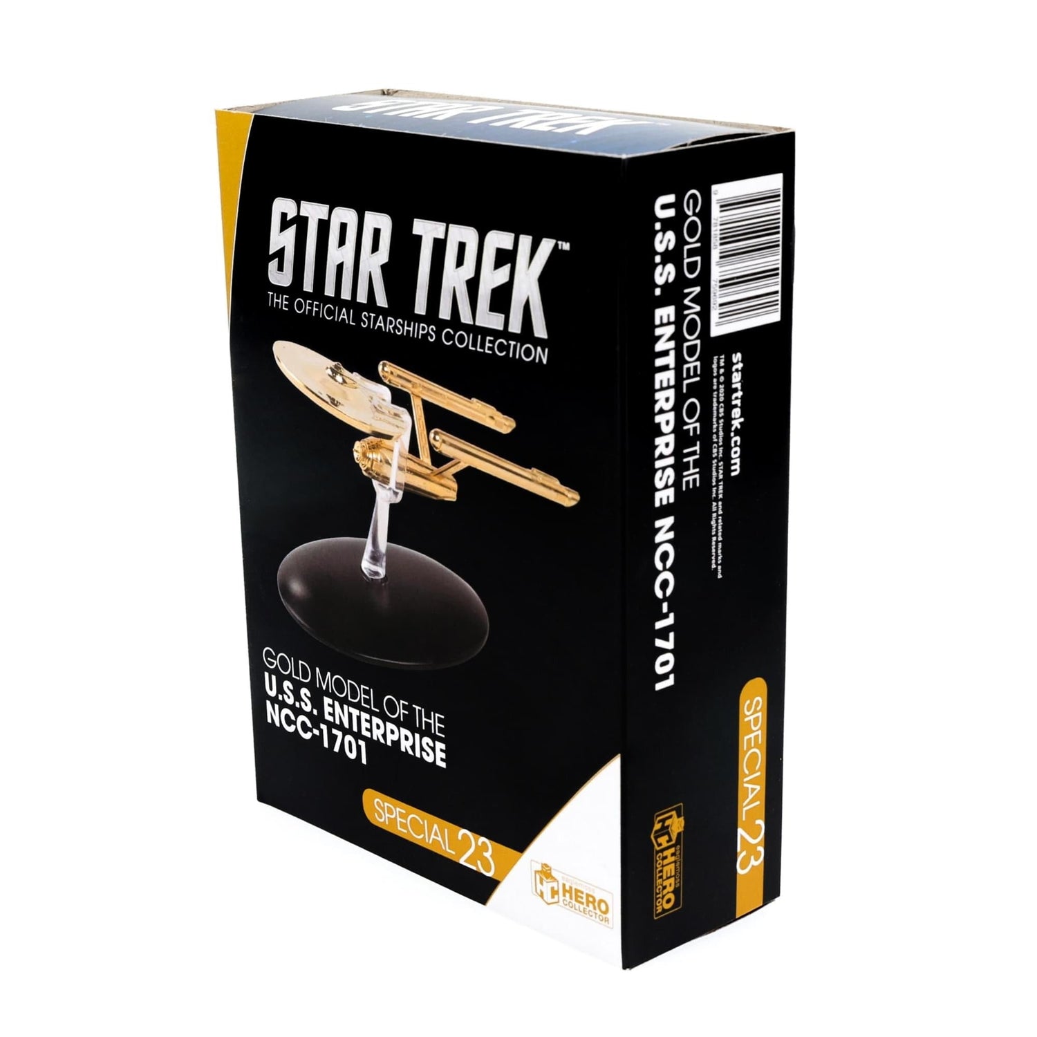 Star Trek Collectibles Gold Plated TOS NCC 1701 Enterprise Replica - Paramount Shop