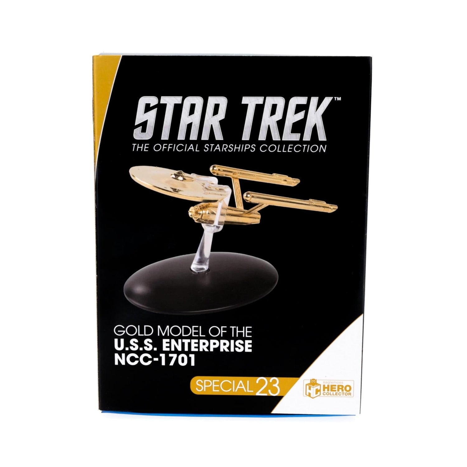 Star Trek Collectibles Gold Plated TOS NCC 1701 Enterprise Replica - Paramount Shop
