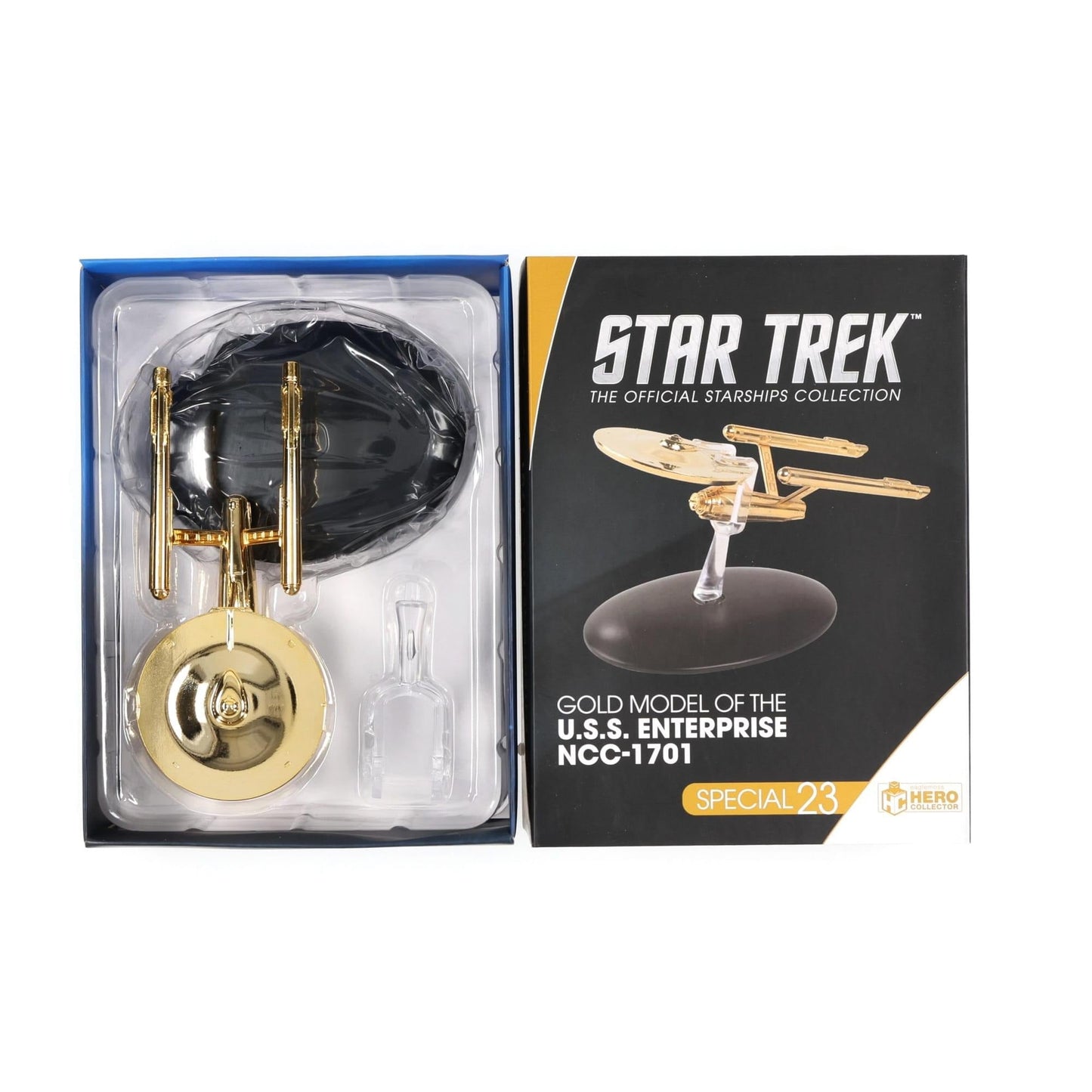 Star Trek Collectibles Gold Plated TOS NCC 1701 Enterprise Replica - Paramount Shop